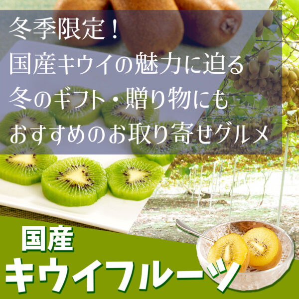 冬季限定！国産キウイの魅力に迫る　冬のギフト・贈り物にもおすすめのお取り寄せグルメ